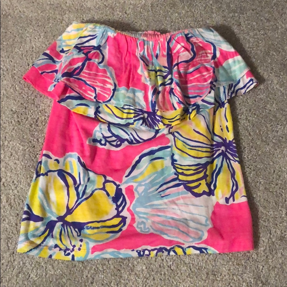 Lilly Pulitzer Wiley Ruffle Tube Top